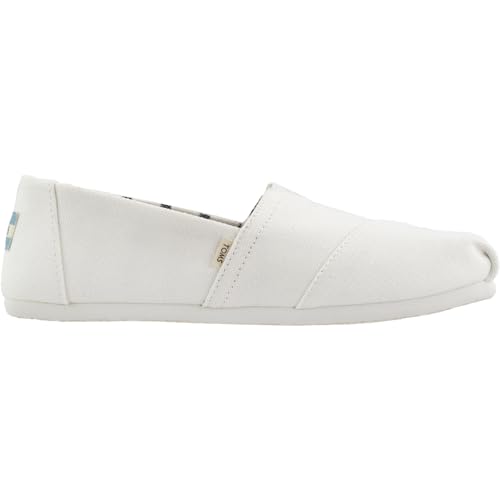 TOMS' Women's Classic Alpargata Slip On White 6 Medium US