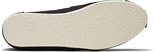 Toms Canvas Alpargata Flat (Womens)-Black-6 M US