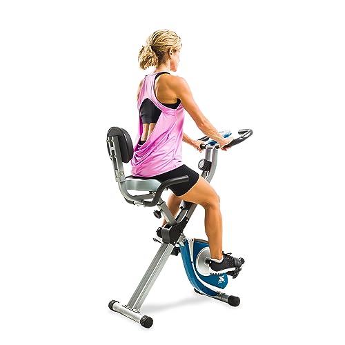 XTERRA Fitness FB350 Folding Exercise Bike, Silver