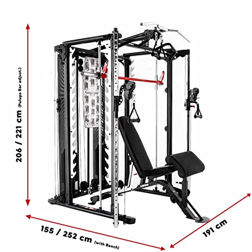 Inspire Fitness SCS Smith System/Cage System/Functional Trainer (All in One Gym) (Inspire SCS System (No Bench))