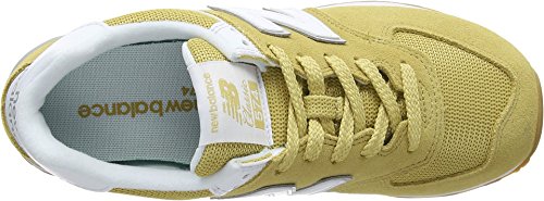 New Balance Women's 574 V2 Essentials Sneaker, Toasted Coconut/White, 5 W US