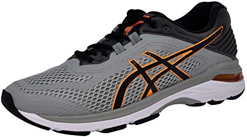 ASICS GT-2000 6 Men's Running Shoe, Stone Grey/Black, 9.5 M US