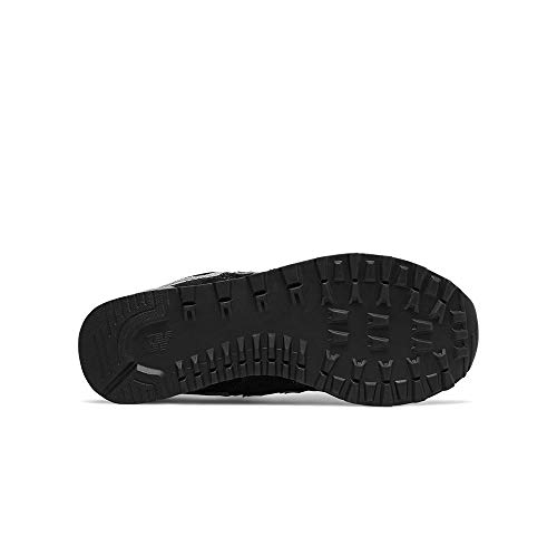 New Balance Women's 574 V2 Evergreen Sneaker, Black/White, 10