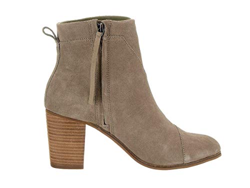 TOMS Women's  Taupe Suede Leather Lunata Bootie - 11 B(M) US