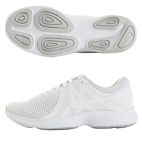 Nike Women's Revolution 4 Running Shoes, White/White-Pure Platinum, 8.5 M US