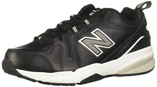 New Balance Men's 608 V5 Casual Comfort Cross Trainer, Black/White, 18 Wide