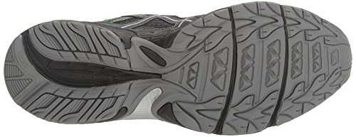 ASICS Men's Gel-Venture 5 Trail Runner, Carbon/Silver/Green Gecko, 7.5 M US