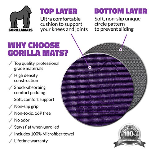 Premium Large Yoga Mat - 7' x 5' x 8mm Extra Thick, Ultra Comfortable, Non-Toxic, Non-Slip, Barefoot Exercise Mat - Yoga, Stretching, Cardio Workout Mats for Home Gym Flooring (84" Long x 60" Wide)