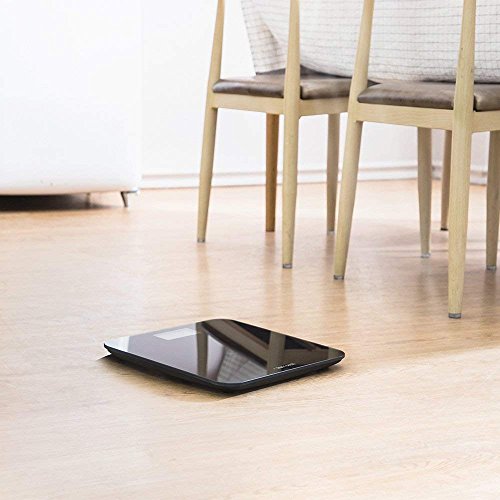 Innotech Digital Bathroom Scale with Easy-to-Read Backlit LCD (Black)