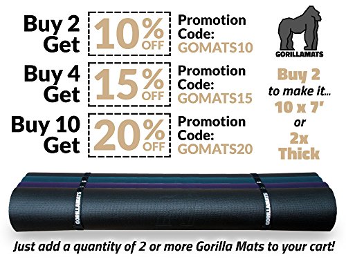 Premium Large Yoga Mat - 7' x 5' x 8mm Extra Thick, Ultra Comfortable, Non-Toxic, Non-Slip, Barefoot Exercise Mat - Yoga, Stretching, Cardio Workout Mats for Home Gym Flooring (84" Long x 60" Wide)