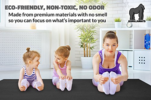 Premium Large Yoga Mat - 7' x 5' x 8mm Extra Thick, Ultra Comfortable, Non-Toxic, Non-Slip, Barefoot Exercise Mat - Yoga, Stretching, Cardio Workout Mats for Home Gym Flooring (84" Long x 60" Wide)