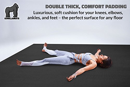 Premium Large Yoga Mat - 7' x 5' x 8mm Extra Thick, Ultra Comfortable, Non-Toxic, Non-Slip, Barefoot Exercise Mat - Yoga, Stretching, Cardio Workout Mats for Home Gym Flooring (84" Long x 60" Wide)