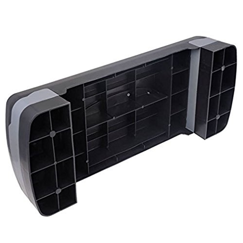 KLB Sport 27" Adjustable Exercise Equipment Step Platform for Sports & Fitness (Black & Grey)