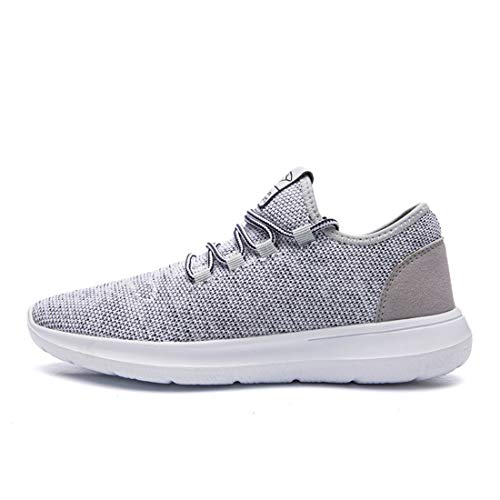 KEEZMZ Men's Running Shoes Fashion Breathable Sneakers Mesh Soft Sole Casual Athletic Lightweight Gray-42