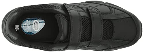 Dr. Scholl's - Men's Brisk Light Weight Dual Dtrap Sneaker, Wide Width (10 Wide, Black)