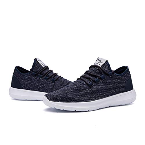 KEEZMZ Men's Running Shoes Fashion Breathable Sneakers Mesh Soft Sole Casual Athletic Lightweight Blue-44