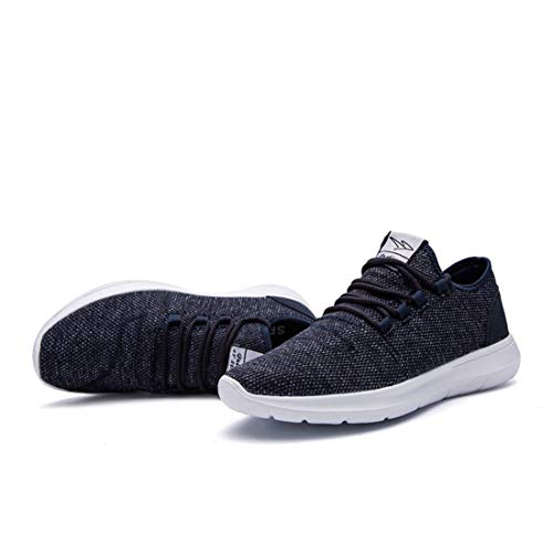 KEEZMZ Men's Running Shoes Fashion Breathable Sneakers Mesh Soft Sole Casual Athletic Lightweight Blue-44