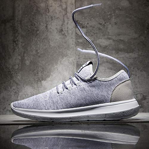 KEEZMZ Men's Running Shoes Fashion Breathable Sneakers Mesh Soft Sole Casual Athletic Lightweight Gray-41