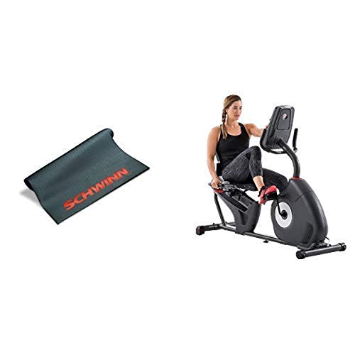 Schwinn 230 Recumbent Bike and Mat Bundle