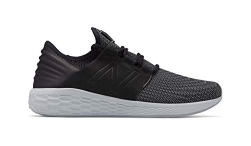 New Balance Men's Fresh Foam Cruz V2 Sneaker, Black/Castlerock/Nubuck, 10 D US