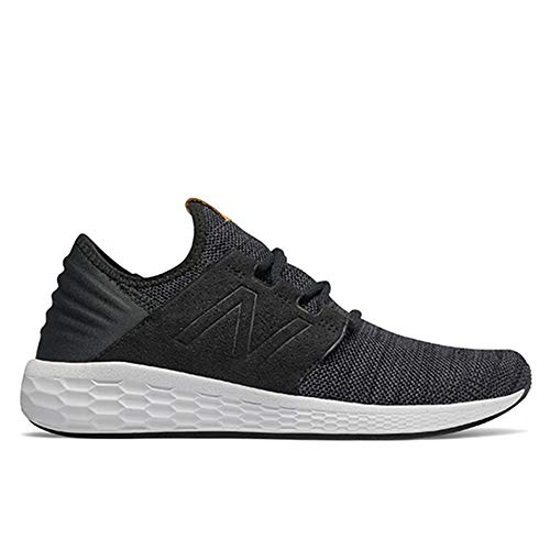 New Balance Men's Fresh Foam Cruz V2 Sneaker, Black/White, 10 D US