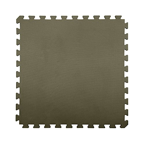 IncStores 5/8 Inch Thick Premium Soft Foam Flooring Tiles | High-Density Interlocking Foam Tiles for Vibrant Floor Protection in Your Home Gym, Playroom, and More | Olive, 4 Pack