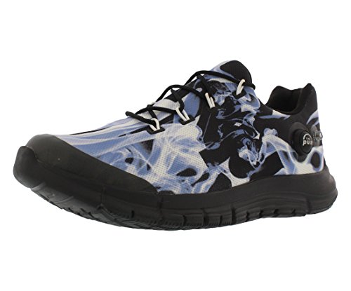 Reebok Zpump Flame Men's Running Shoes: Black/White/Blue