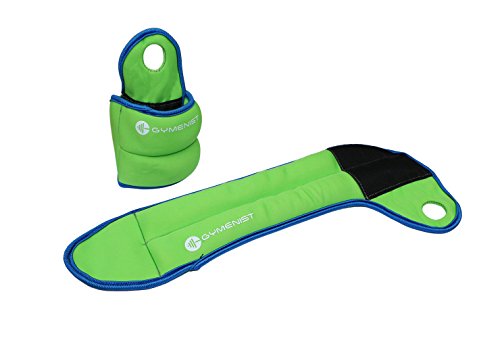 Pair of Wrist Weights With Hole for Thumb, Great for Running & All Kind of Cardio Exercises (3-LB Green (6-LB total))