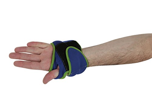 Pair of Wrist Weights With Hole for Thumb, Great for Running & All Kind of Cardio Exercises (3-LB Green (6-LB total))