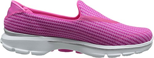 Skechers Performance Women's Go Walk 3 Slip-On Walking Shoe, Hot Pink, 6.5 M US
