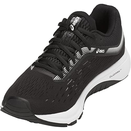 ASICS Women's GT-1000 7 Running Shoes, 7.5, Black/White