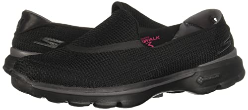 Skechers Performance Women's Go Walk 3 Slip-On Walking Shoe, White, 7.5 M US