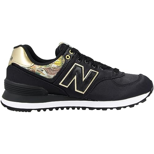 New Balance Womens 574 Core, (Black/North Sea Snc), 4 (36.5 EU)