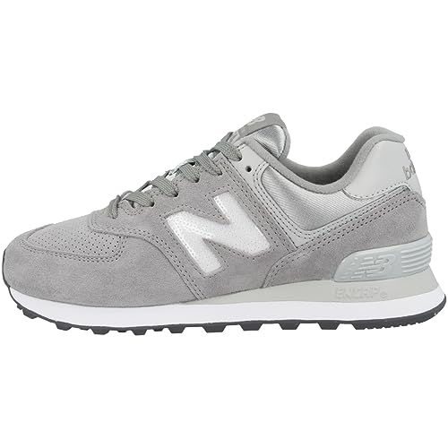 New Balance Women's 574 V2 Holiday Sparkler Sneaker, Marblehead/Magnet, 12 Wide
