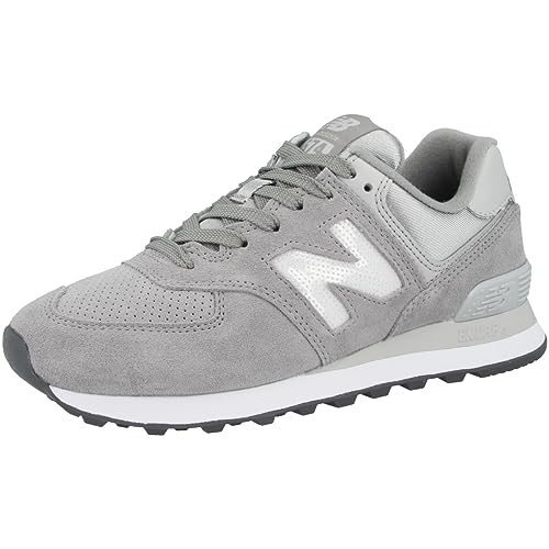 New Balance Women's 574 V2 Holiday Sparkler Sneaker, Marblehead/Magnet, 12 Wide