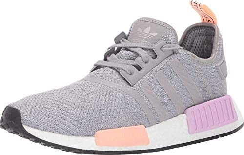 adidas Originals Women's NMD_R1, Light Granite/Light Granite/Clear Orange, 9
