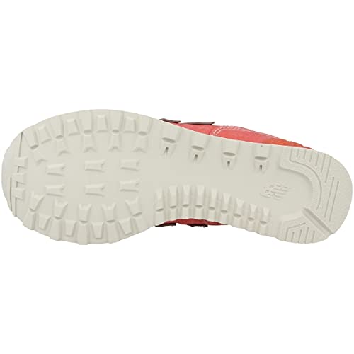 New Balance Women's 574 V2 Beach Chambray Sneaker, Spiced Coral/White, 9