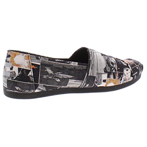 TOMS Black Star Wars Print Women's Canvas Slip-on Black 10014414 8.5