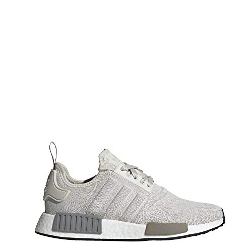 adidas Originals Women's NMD_R1 Sneaker, raw White/raw White/Black, 9