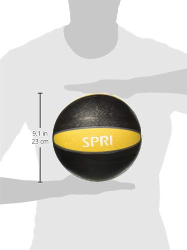 SPRI Xerball Medicine Ball Thick Walled Durable Construction with Textured Surface (Available in 2, 4, 6, 8, 10, 12, 15, 18, 20, 25, 30 Pounds)