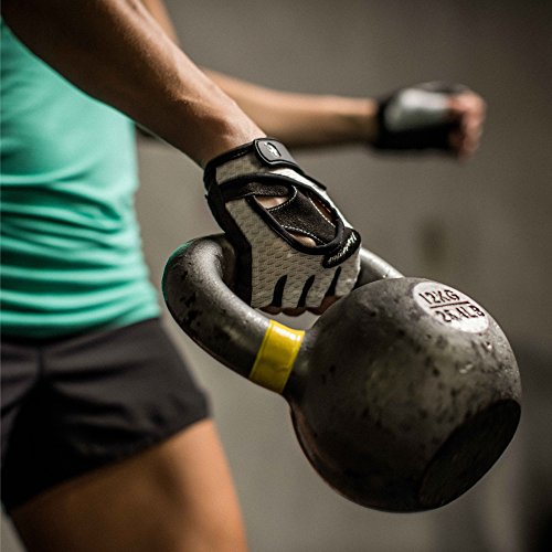 Flexible Women's Weightlifting Gloves w/ Padded Leather Palm
