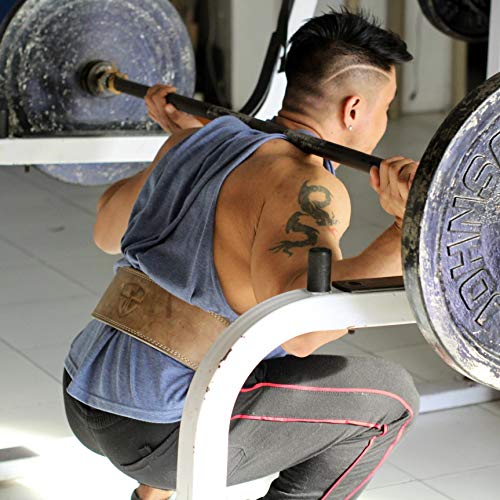 Steel Sweat Weight Lifting Belt - 4 Inches Wide by 10mm - Single Prong Powerlifting Belt that's Heavy Duty - Vegetable Tanned Leather - HYDE Brown Medium