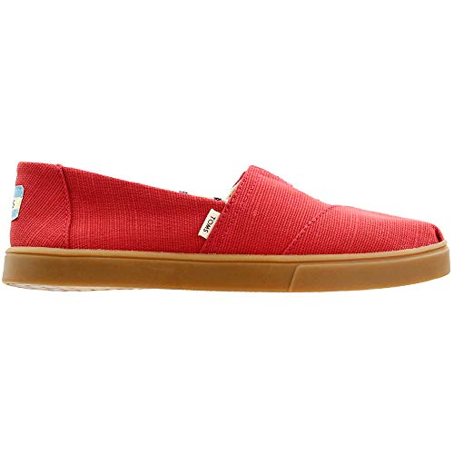 TOMS Women's Alpargata Espadrille, Size: 8.5 B(M) US, Color: Brick Red Heritage Canvas