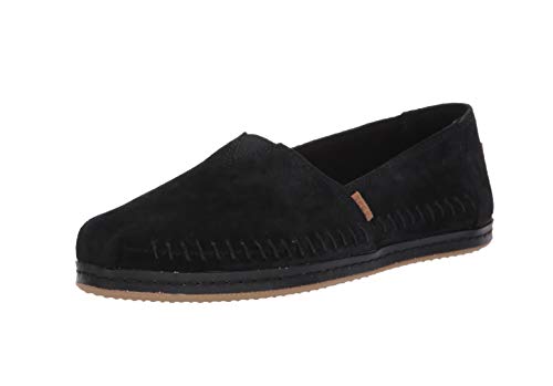 TOMS Women's Alpargata Espadrille, Size: 8.5 B(M) US, Color: Black Npig Nubuck Su