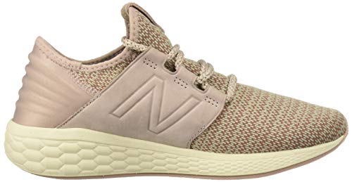 New Balance Women's Fresh Foam Cruz V2 Sneaker, Faded Birch/Au Lait/Alabaster, 7 B US