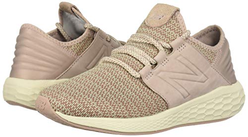 New Balance Women's Fresh Foam Cruz V2 Sneaker, Faded Birch/Au Lait/Alabaster, 7 B US