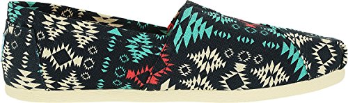 TOMS Womens Aztec Low Top Casual Shoes Blue 6 Medium (B,M)