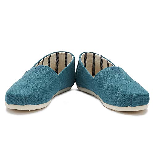 TOMS Women's Alpargata Espadrilles Harbor Blue Heritage Canvas 6