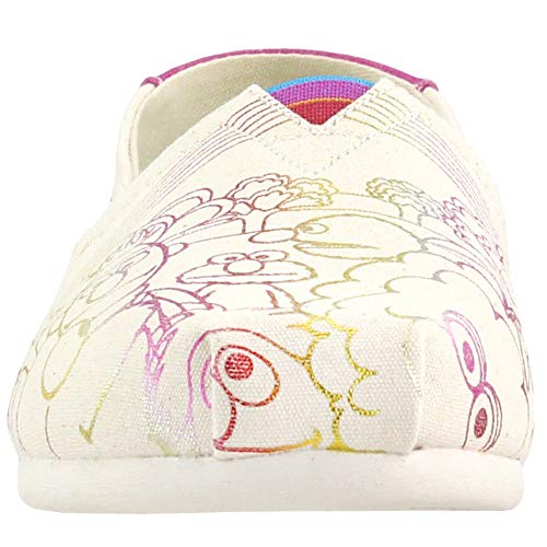 TOMS womens Alpargata loafers shoes, Natural Sesame St Vintage, 6 US