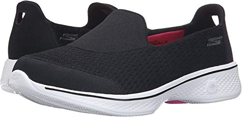 Skechers Performance Women's Go Walk 4 Pursuit Walking Shoe, Black/White - 7.5 B(M) US